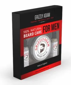 Grizzly Adam’s Premium 100% Natural Beard Care Kit - Cedarwood & Lime Scent