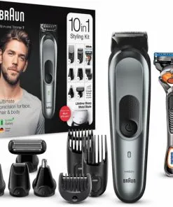 Braun All in One Trimmer for Face, Hair Clipper and Body Groomer - 100% Waterproof
