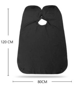 Beard Bib Beard Cape - Hair Clippings Apron - Black