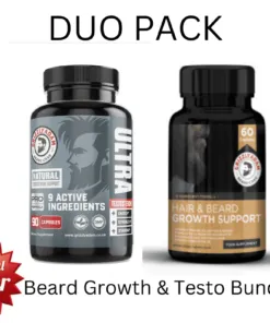 Bundle of Testosterone Booster   Beard Growth Support