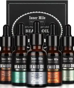 Premium 5-Scents Beard Oil Set for Men
