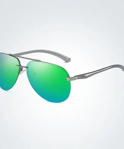 Best New Polarized Men Sunglasses: Classic Metal Frame with Mirror Lens - Perfect for Driving