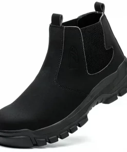 Waterproof Steel Toe Work Boots – Anti-Smash, Anti-Puncture Safety Leather Boots
