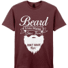 Beard Life Essentials Tee – SoftStyle Comfort Edition<span> - </span>Maroon, Small