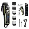 Cordless Beard Trimmer for Men – Professional Hair Clipper with LCD Display, Rechargeable Electric Grooming Kit