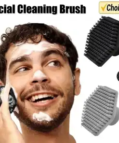 Silicone Facial Cleansing Brush – Deep Pore Cleaner & Exfoliating Face Scrubber for Men & Women – Beard Care & Skin Massage Tool
