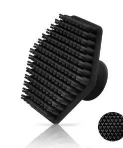 Silicone Facial Cleansing Brush – Deep Pore Cleaner & Exfoliating Face Scrubber for Men & Women – Beard Care & Skin Massage Tool<span> - </span>Black