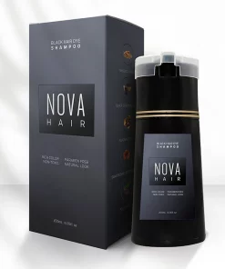 Nova 3-in-1 Hair Dyeing Shampoo – Instant Colour & Grey Coverage, Natural Hair Dye for Men & Women, Nourishing Oil-Control Hair Care (200ml)