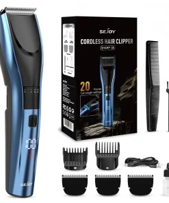 Professional Hair Trimmer for Men & Women – Rechargeable Cordless Hair Clipper with LED Display, Beard & Body Grooming Kit, Waterproof Electric Shaver, Fast Charging, Stainless Steel Blades