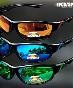 Polarized Sports Sunglasses for Men UV400 Wrap Around Cycling Running Fishing Driving Outdoor Eyewear