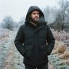 Men’s Winter Fleece-Lined Windproof Jacket with Detachable Hood – Warm Outdoor Work & Hiking Parka (Up to 8XL)