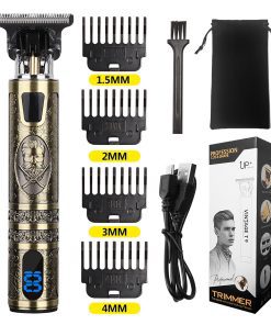 Rechargeable Beard Trimmer & Hair Clipper Set for Men – Professional Barber Kit